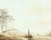 卡斯帕尔 大卫 弗里德里希 : Pilgrimage At Sunset